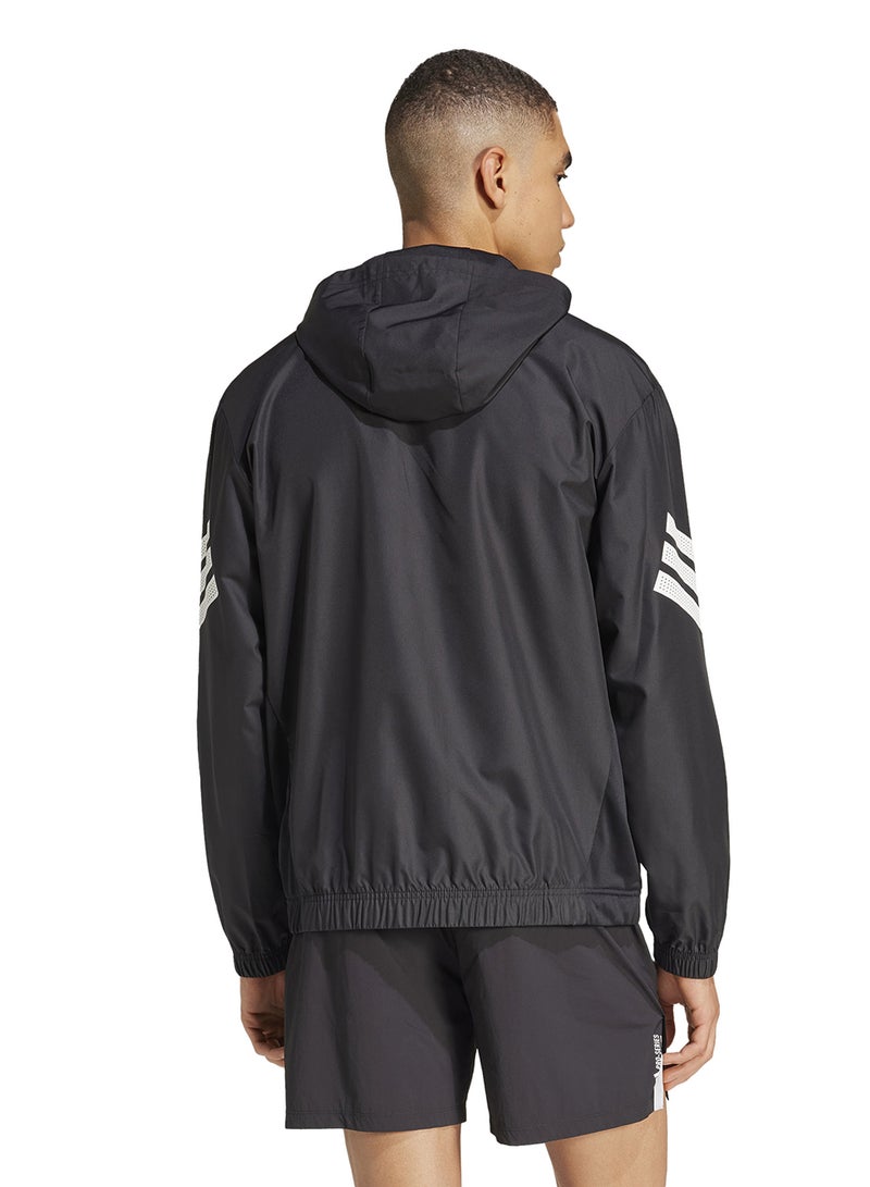 adidas جاكيت رياضي مخطط - Image 2