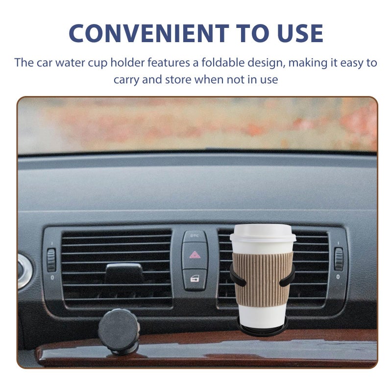 Foldable ABS Plastic Car Cup Holder Air Vent Mount For Bottles And Cans - Image 4