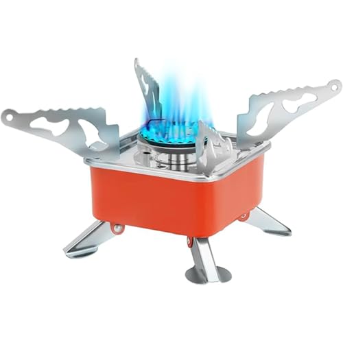 EYUVAA LABEL Portable Camping Stove for Travel Lightweight Backpack Butane Gas Burner, Compact Cooking Stove, Small Foldable Gas Stove for Hiking, Travel, Outdoor Cooking, and Camping (Pack of 1) - Image 3
