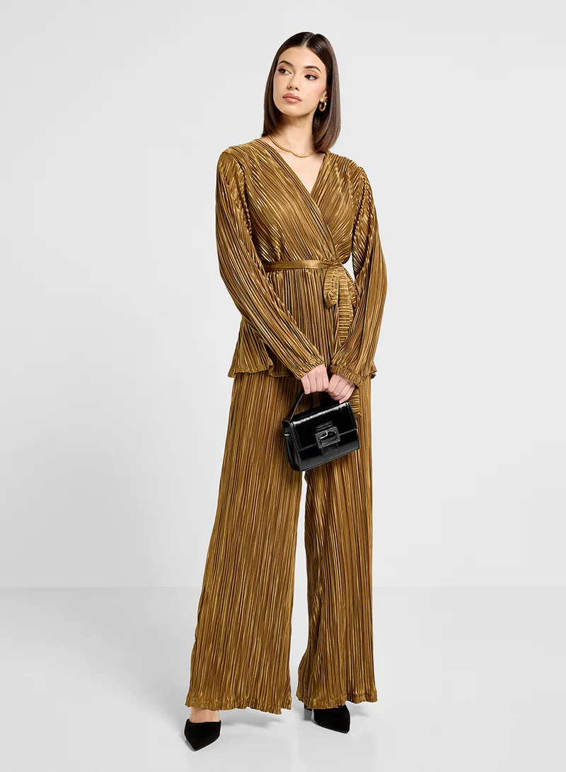 ELLA Pleated Top & Pant Set