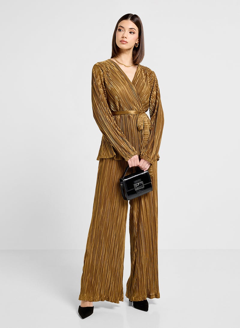 ELLA Pleated Top & Pant Set - Image 5