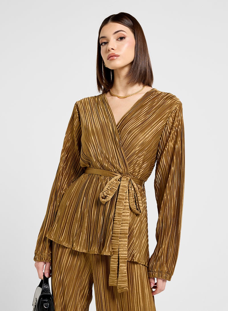 ELLA Pleated Top & Pant Set - Image 3