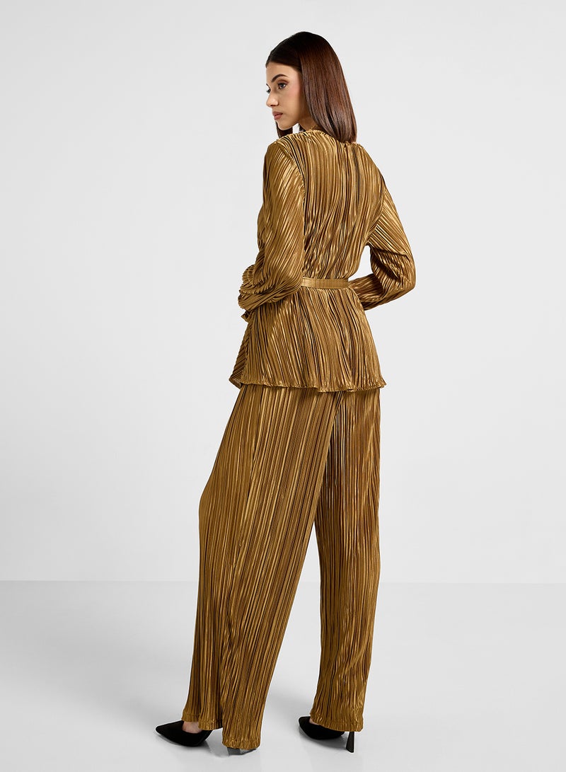 ELLA Pleated Top & Pant Set - Image 2