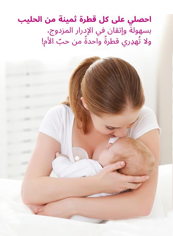 Milk Collector for Breastfeeding, Reusable Silicone Nipple Shields & Milk Catcher, Sore Nipple Saver 2PCS with Cleaning Brush Included - Image 2