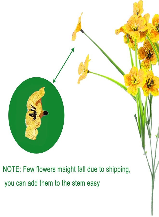7Queen 6Bundles Artificial Flowers for Indoor,No Fade Fake Plastic Flowers Faux Plants for Decoration Hanging Planters Garden Porch Window Box Home Wedding Farmhouse (Small Flower) - Image 4