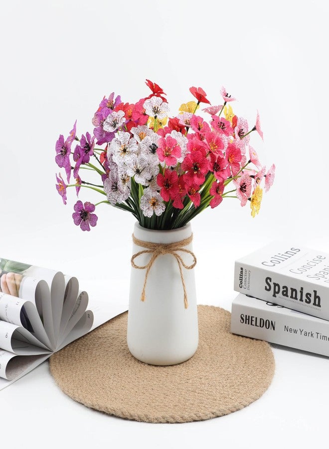 7Queen 6Bundles Artificial Flowers for Indoor,No Fade Fake Plastic Flowers Faux Plants for Decoration Hanging Planters Garden Porch Window Box Home Wedding Farmhouse (Small Flower) - Image 5