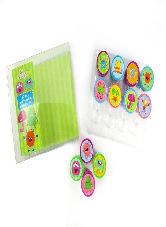 تايني ميلز مجموعة طوابع الوحوش من TINYMILLS، 12 قطعة - Image 4