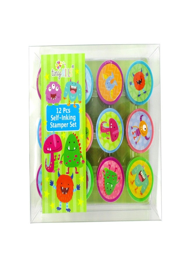 تايني ميلز مجموعة طوابع الوحوش من TINYMILLS، 12 قطعة - Image 2