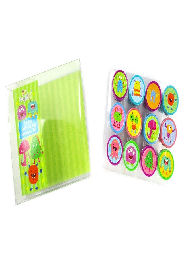 تايني ميلز مجموعة طوابع الوحوش من TINYMILLS، 12 قطعة - Image 3