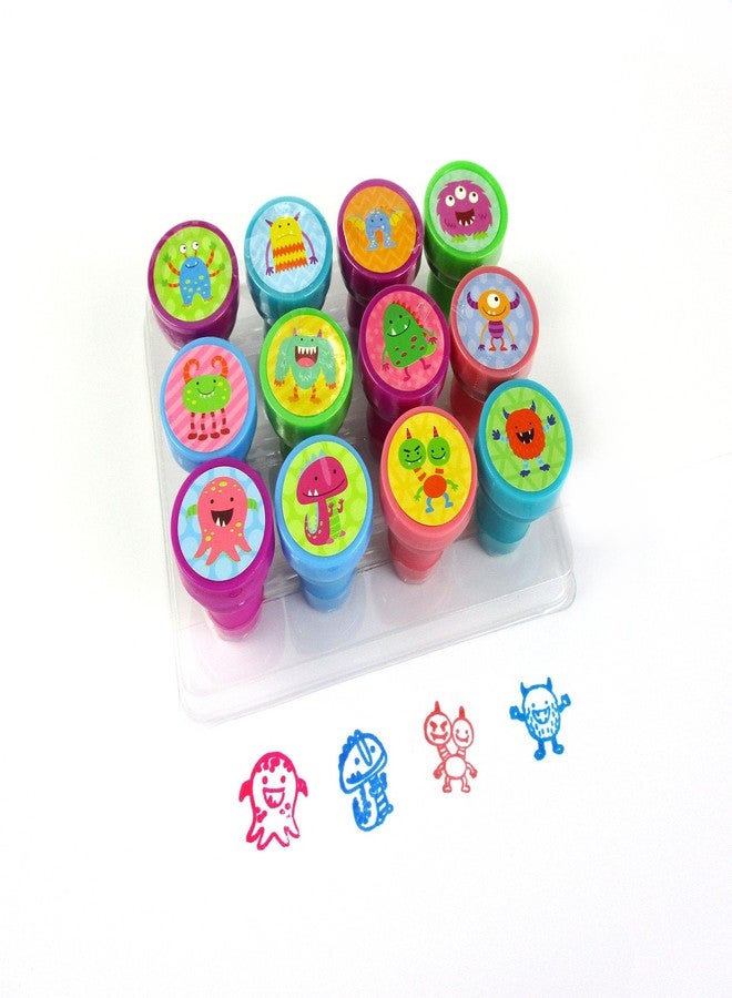 تايني ميلز مجموعة طوابع الوحوش من TINYMILLS، 12 قطعة - Image 1