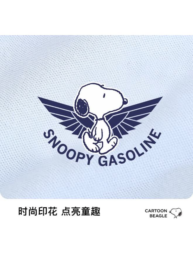 Snoopy Boys' Long-sleeve T-shirt, Children's Polo Shirt, Loose Casual Outfit For Young Kids, Spring New Style