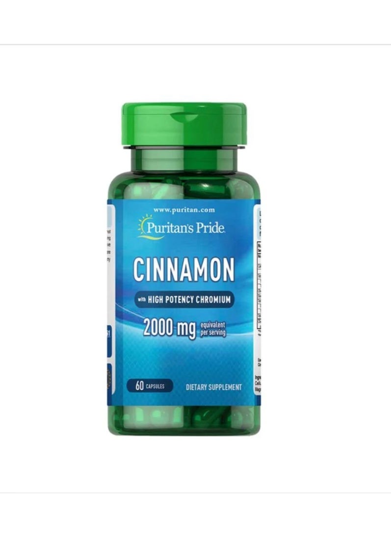 فيتامين puritans pride cinnamon 2000 mg 60 capsules