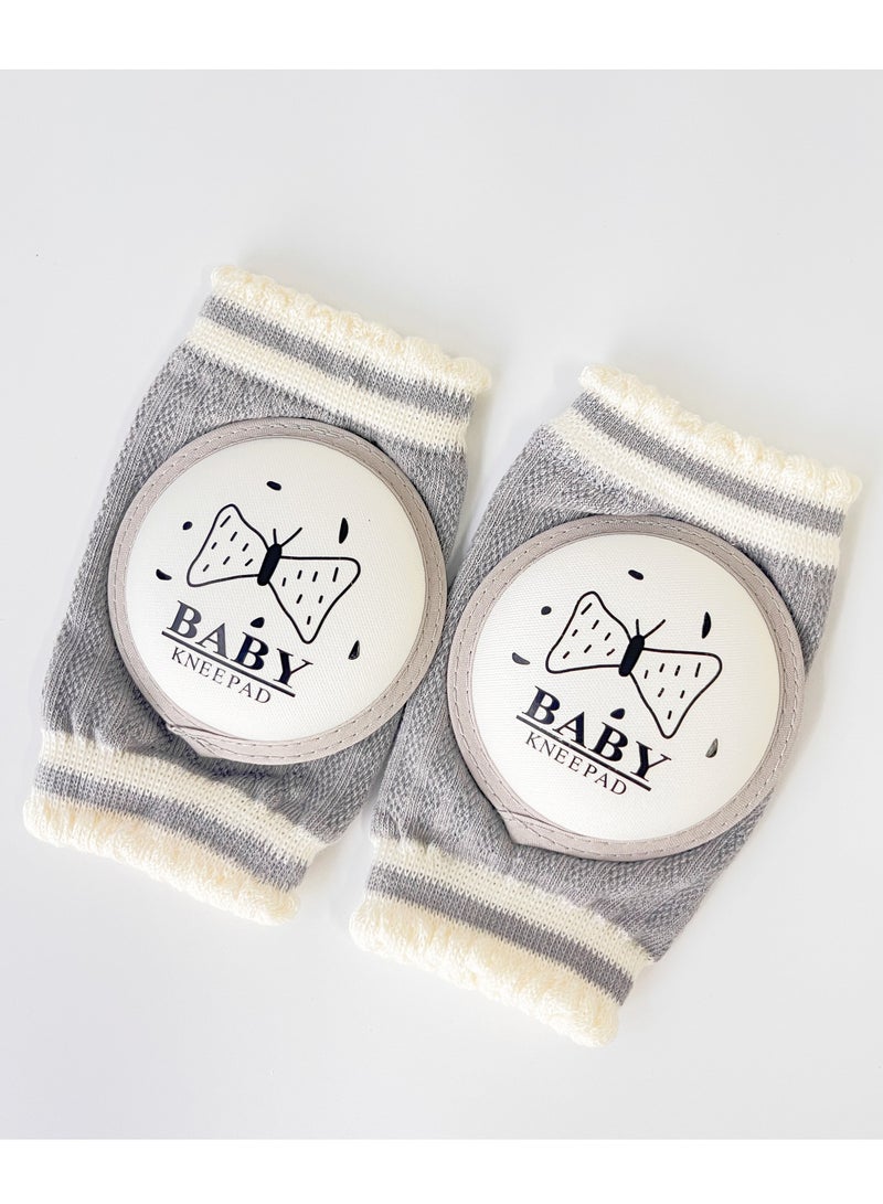 amchi baby 1 Pair Baby Knee Pads for Crawling Anti-Slip Padded Stretchable Soft Breathable and Comfortable Knee Cap Elbow Safety Protector Knee Pads for Baby 0 to 3 years  - Image 1