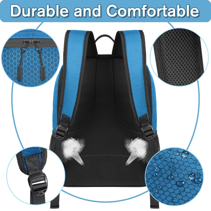 YOREPEK Soccer Backpack, Lightweight Soccer Bag with Ball Holder for Boys Girls Kids, Water resistant Sport Equipment Bags Fit Basketball Volleyball Football Accessories - Image 5
