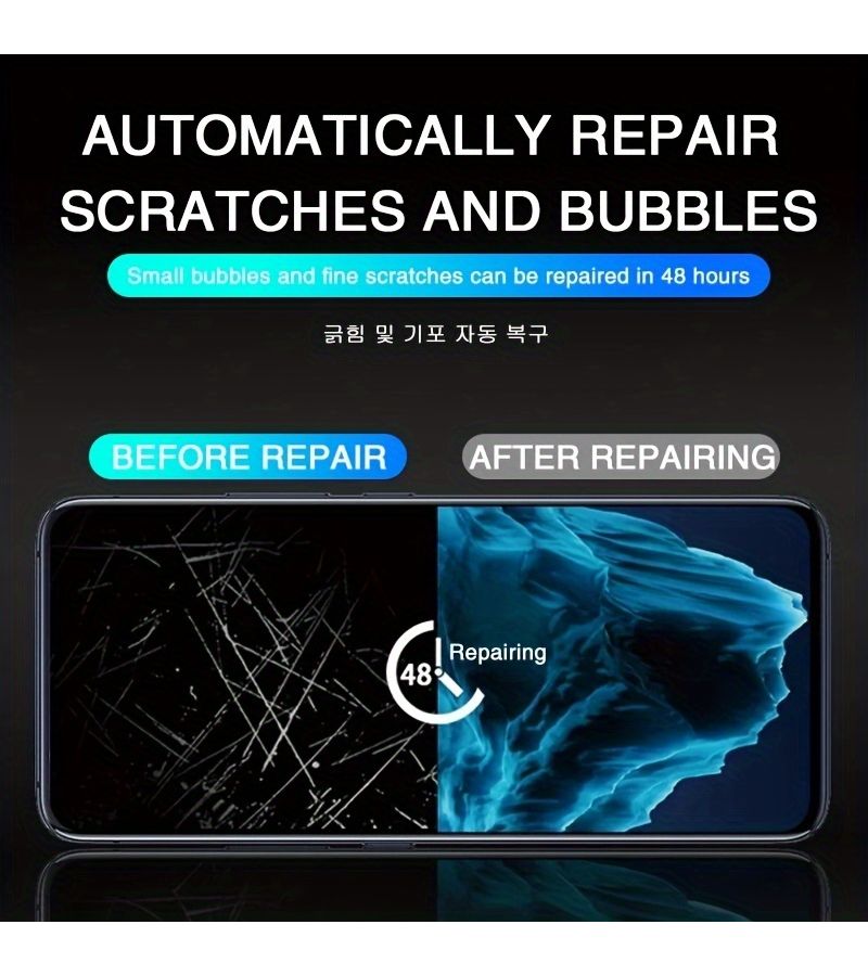 6 Pack Hydrogel Film For Galaxy Note 10 Plus Full Screen Clear Protection - Image 3