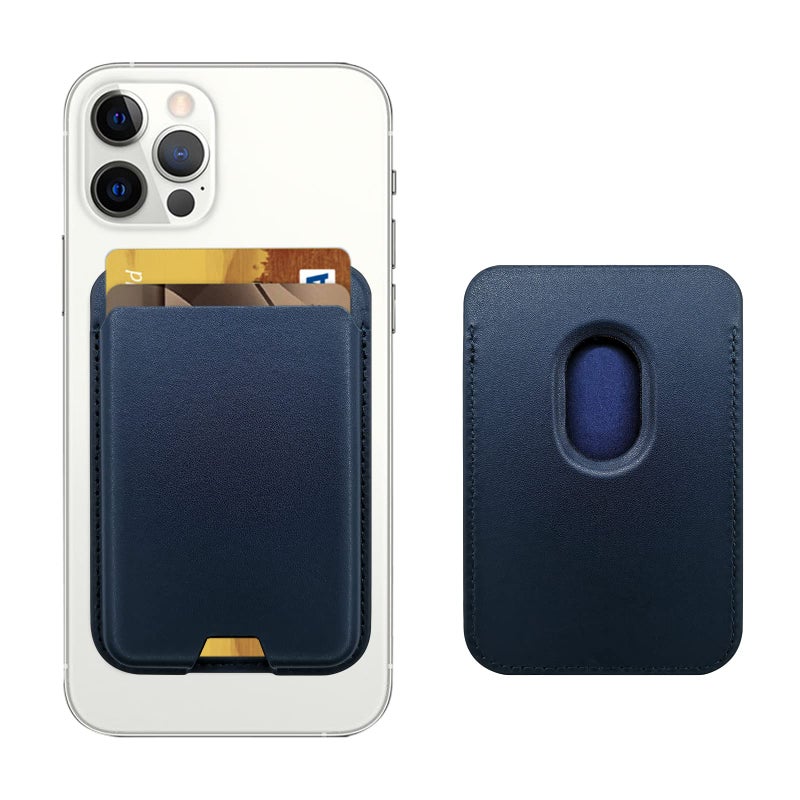 iLodn Magnetic Wallet Compatible with MagSafe for iPhone 17 16 15 14 13 12 Pro Max Air Plus Model Mag 3 Safe Card Holder Stick on Accessories for Cell Phone Case Cyaneous - Image 2
