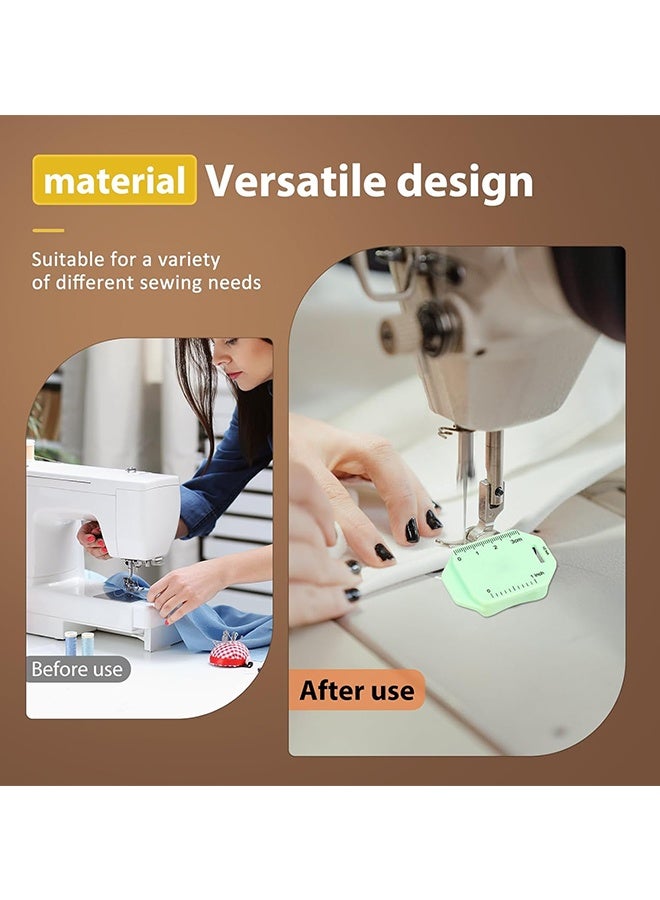 دبليو أف أف أو دليل غرزة مغناطيسي لآلة الخياطة مكون من 3 قطع - دليل مغناطيسي مطور لآلة الخياطة - دليل تثبيت متعدد الوظائف مع مسطرة - دليل خياطة مغناطيسي (أخضر/أصفر/وردي) - Image 5