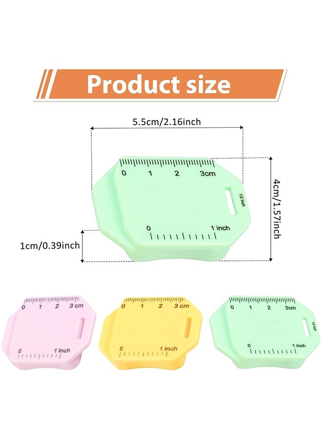 دبليو أف أف أو دليل غرزة مغناطيسي لآلة الخياطة مكون من 3 قطع - دليل مغناطيسي مطور لآلة الخياطة - دليل تثبيت متعدد الوظائف مع مسطرة - دليل خياطة مغناطيسي (أخضر/أصفر/وردي) - Image 2