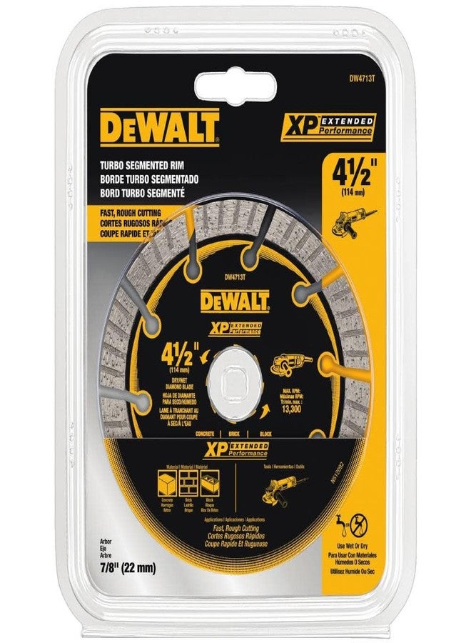 DEWALT ACCESSORIES DW4713 4.5"Diamond Saw Blade, - Image 5