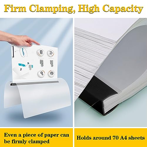 Coidea Report Covers with Sliding Bar, Clear Report Covers for A4 and Letter Size Paper, Resume Covers Presentation Folders File Document Binder for School Business, 70 Sheet Capacity - Image 4