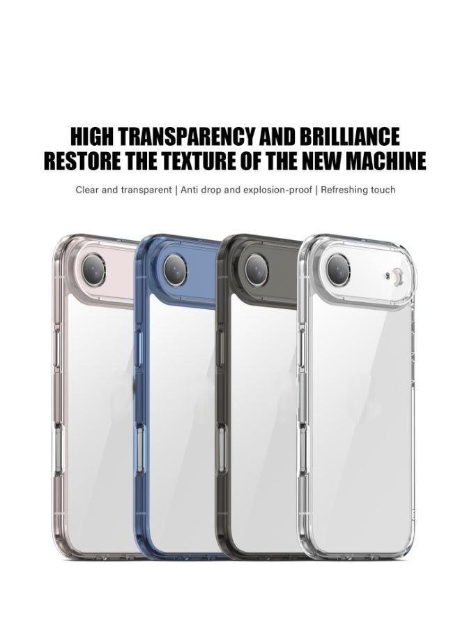 Ultra-thin protective case for iPhone 17 Air, MagSafe compatible, provides full protection for the camera lens, ultra-thin, lightweight, transparent, and minimalist protective phone case (transparent blue). - Image 5