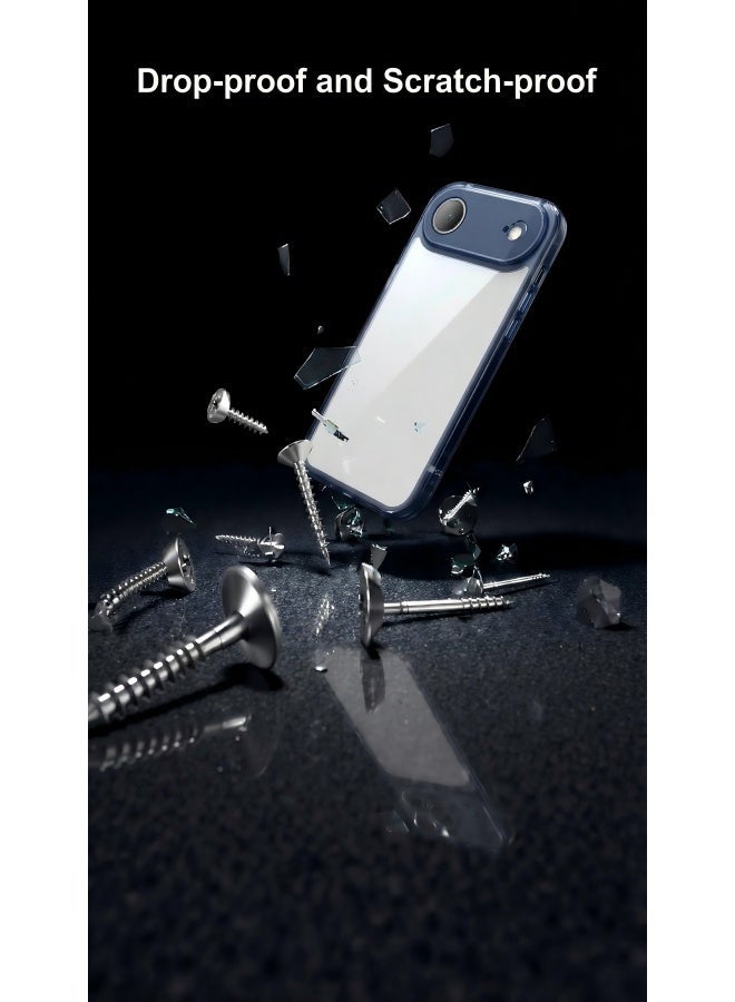 Ultra-thin protective case for iPhone 17 Air, MagSafe compatible, provides full protection for the camera lens, ultra-thin, lightweight, transparent, and minimalist protective phone case (transparent blue). - Image 2