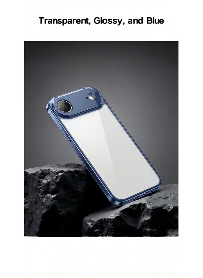 Ultra-thin protective case for iPhone 17 Air, MagSafe compatible, provides full protection for the camera lens, ultra-thin, lightweight, transparent, and minimalist protective phone case (transparent blue). - Image 3