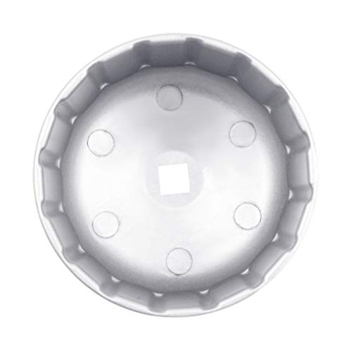 Ibetter 86.6mm 16 Flutes Oil Filter Wrench for Volvo and BMW With 86mm 16 Flutes Cartridge Style Oil Filter Housing Caps, Oil Filter Removal Tool For Changing Oil (silver) - Image 4