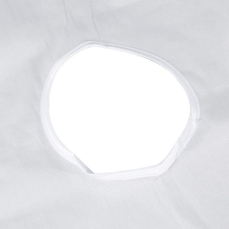 Beauty Massage Sheet Cover with Face Breath Hole, Salon Massage SPA Couch Soft Fabrics Adjustable Margin Bed Cover Protector (White) - Image 2