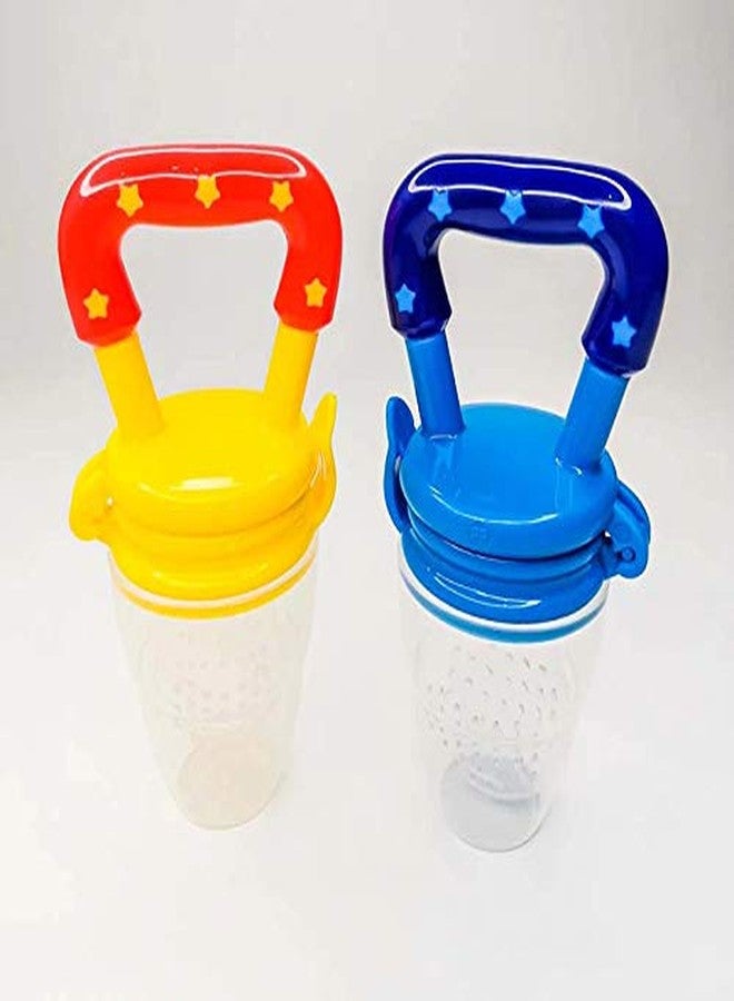 Heights Silicone Bpa Free Fruit Feeder|Infant Baby Fruit Vegetable Nibbler Feeder Sucker For New Born Baby 15 Months Baby (Multicolored Pack Of 2) - Image 4