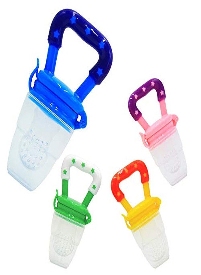 Heights Silicone Bpa Free Fruit Feeder|Infant Baby Fruit Vegetable Nibbler Feeder Sucker For New Born Baby 15 Months Baby (Multicolored Pack Of 2) - Image 5