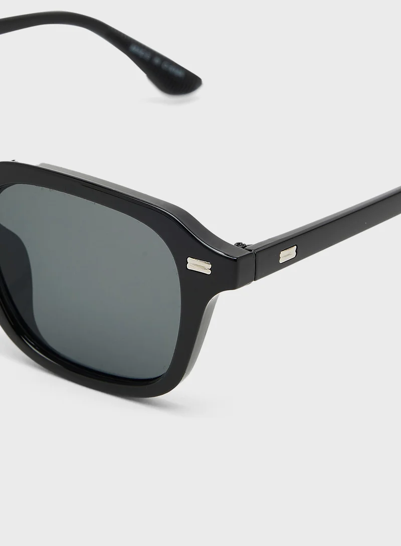 سفنتي فايف Casual Square Aviator Sunglasses