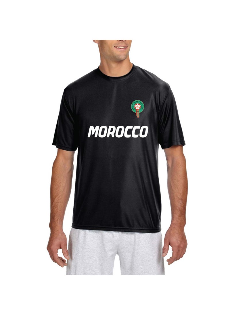 Generic - Morocco Sports Dry Fit T-Shirt - Soccer Team Printed T-Shirts - Team Jersey T Shirts for Men and Women - Combo Pack - Image 1