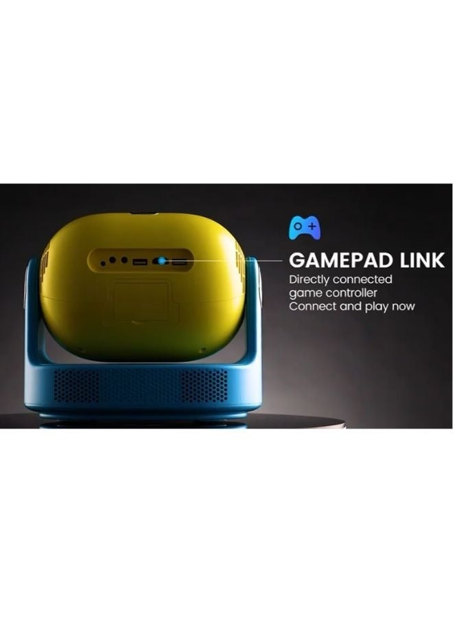 Umiio U30 Premium Smart Projector 1080P Full HD, 4K Supported with 180 Degree Adjustable Lens, Wi-Fi 6 and Bluetooth, Portable LED Projector for Home Theater and Outdoor Entertainment with HDMI, USB, and Audio Support - Image 4