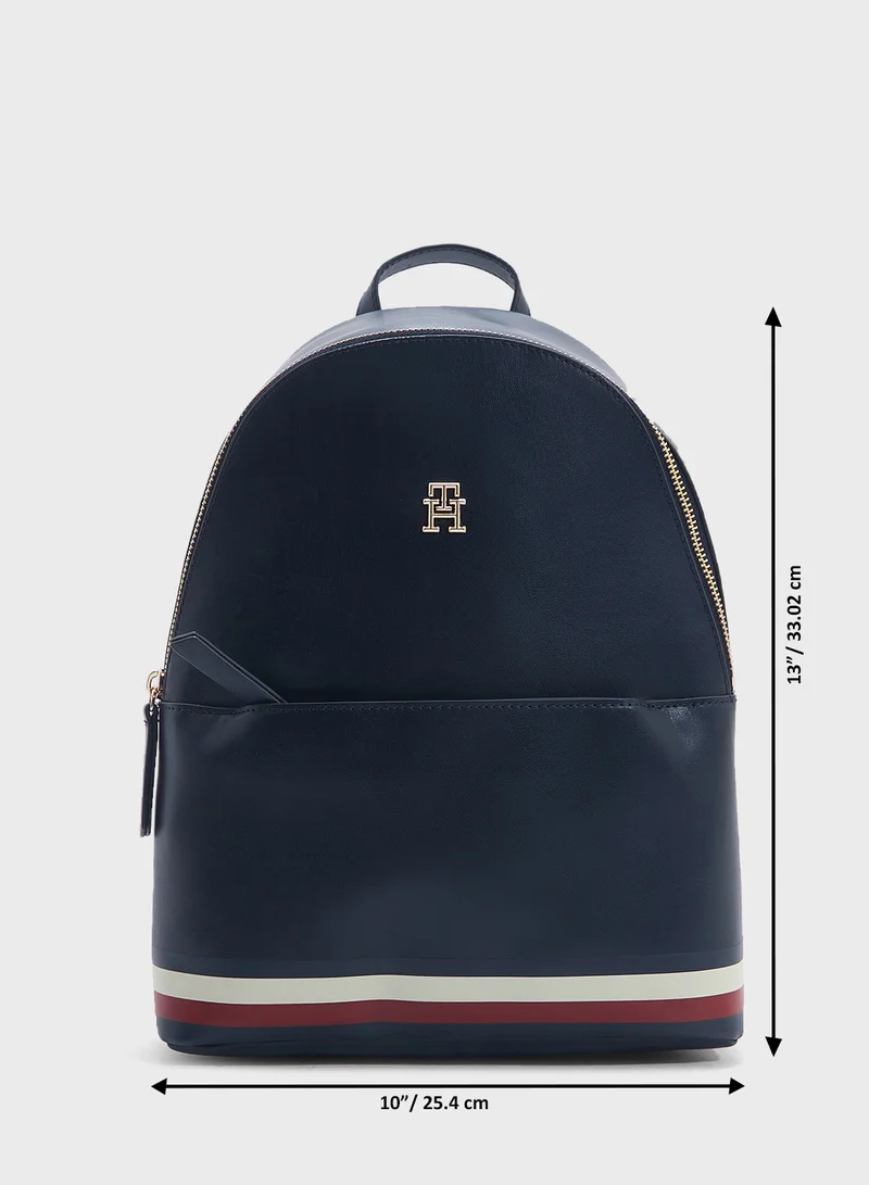 TOMMY HILFIGER Logo Detail Top Handle Backpack