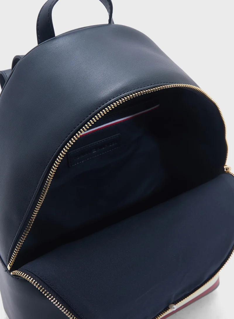 TOMMY HILFIGER Logo Detail Top Handle Backpack