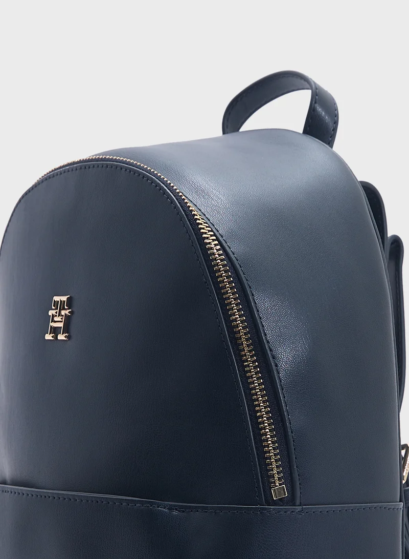 TOMMY HILFIGER Logo Detail Top Handle Backpack