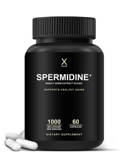 Spermidine+  - Spermidine-Rich Wheat Germ Extract & Zinc to Activate Cellular Renewal - Non-GMO, Spermidine Capsules - Supports Healthy Aging - Spermidine Supplement