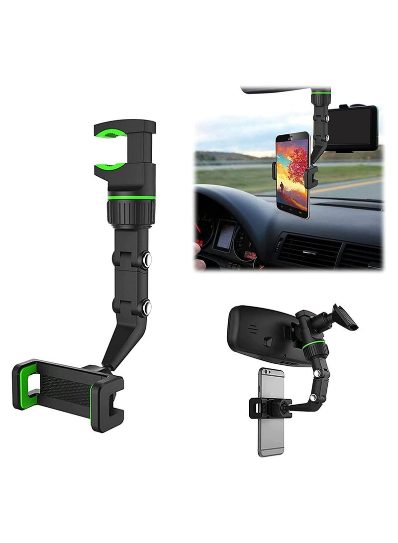 360° Multifunctional Rearview Mirror Phone Holder - Image 1