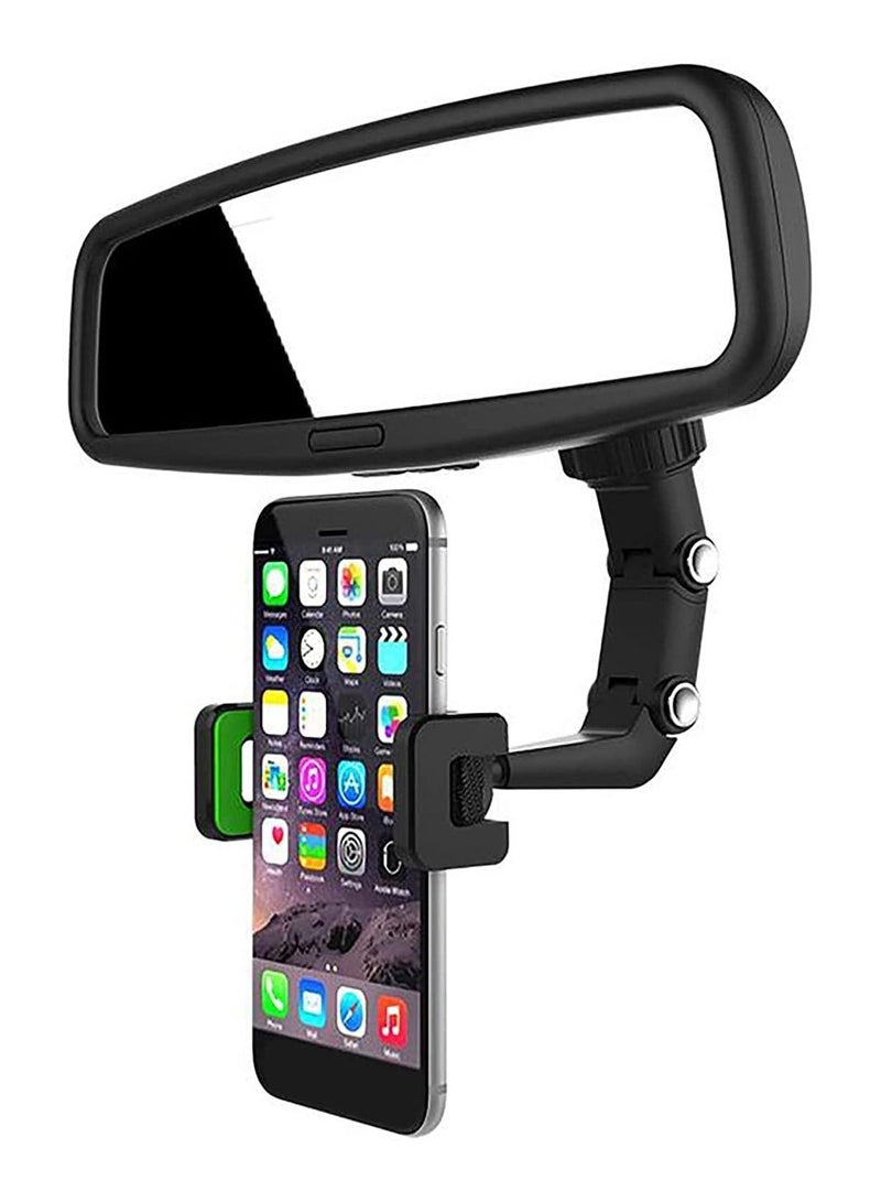 360° Multifunctional Rearview Mirror Phone Holder - Image 2
