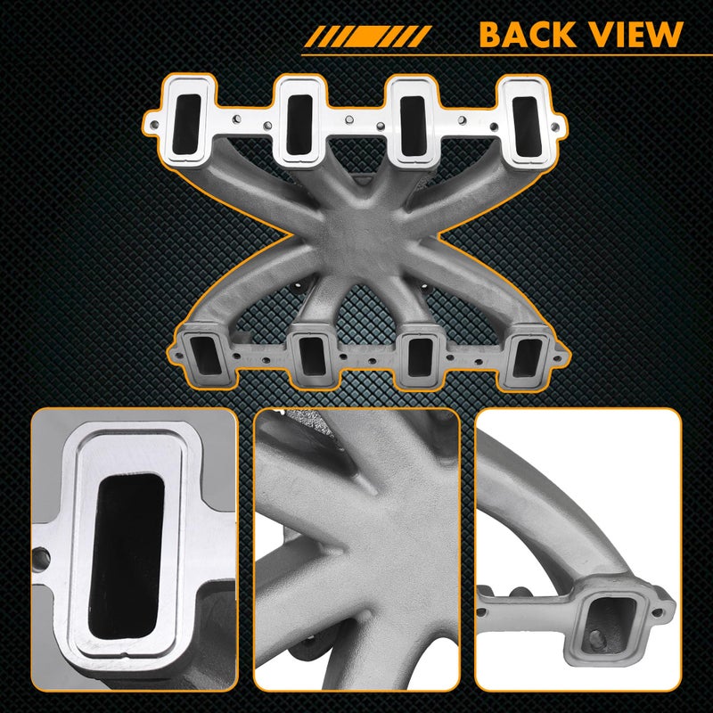 JGhyperX 300-137 LS Mid-Rise EFI Intake Manifold Aluminum Single Plane Compatible with Chevy Small Block SBC 1997-2019 Cathedral Port fit for GM LS1/LS2/LS6 V8 4.8L 5.3L 5.7L 6.0L - Image 5