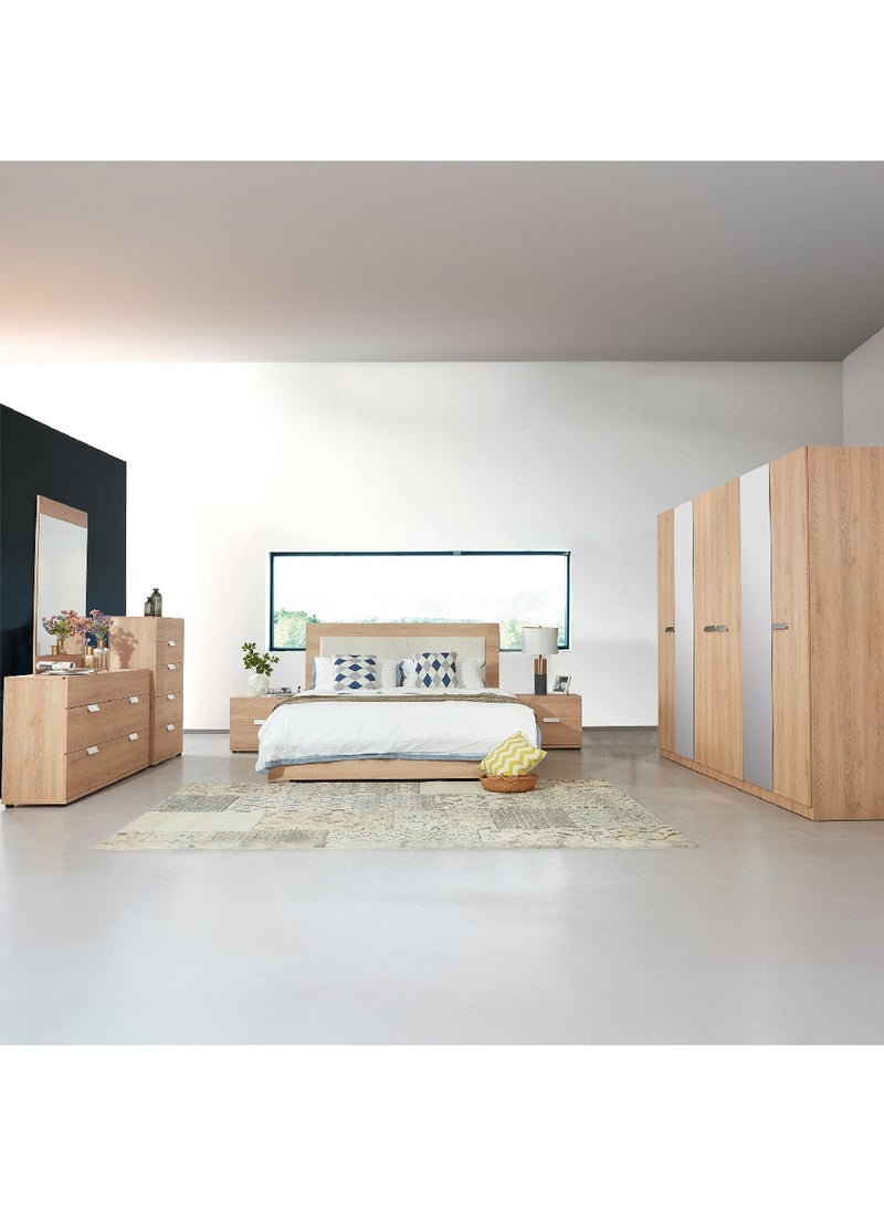 هوم بوكس طقم غرفة نوم كينج 5 قطع إدمونتون 218 × 120 × 183 سم - Image 1