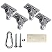 ABUSA Heavy Duty White Metal Color Swing Hangers Screws Bolts Included Over 5000 lb Capacity Playground Porch Yoga Seat Trapeze Wooden Sets Indoor Outdoor 4 Pack - Image 4