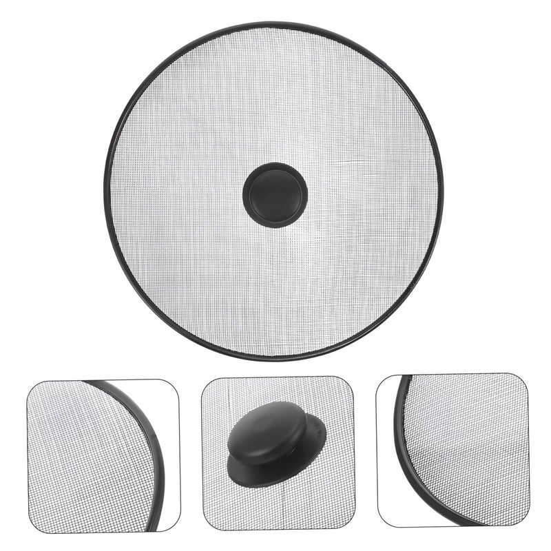 Stainless Steel Stove Cover - Multi-Functional Pan Lid with Splatter Guard for Cooking, Frying, and Reducing Grease Mess, Durable Design for Kitchen Efficiency and Cleanliness (1PCS) - Image 4