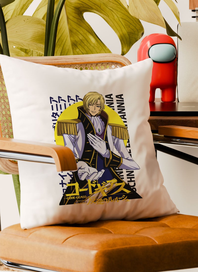 LOUD UNIVERSE Code Geass Jar Code Geass Couch Cushion Schneizel el Britannia Decorative Cushion Shunaizeru eru Buritania Lelouch of the Rebellion-Manga Fan Gift - Image 4