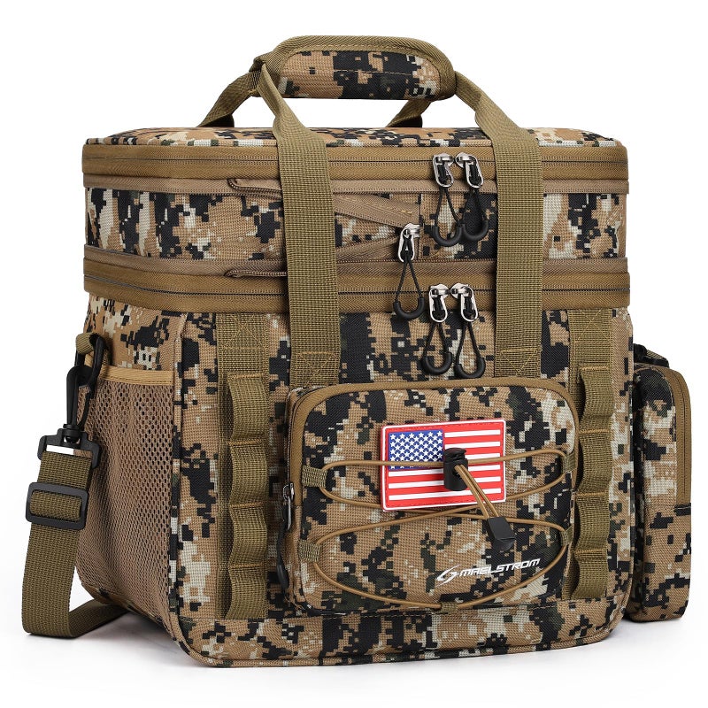 Maelstrom Tactical Lunch Box 23 L Insulated Lunch Bag for Men Expandable Double Deck Lunch Cooler BagLarge Leakproof Soft Lunch Tote with Detachable MOLLE Bags for Adult Women WorkPicnic - Image 2