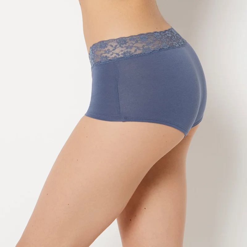 La Senza La Senza Boyshort Panty With Lace Trim