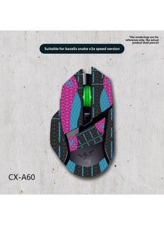 For Baselis Snake V3X Speed Edition Mouse Anti-Slip Sticker Ultimate Edition Full Bag With Back Sticker Anti-Slip Generation Wholesale-Color:Baselis Snake V3X Extreme Edition-CX-A60/White Diamond-Full Package