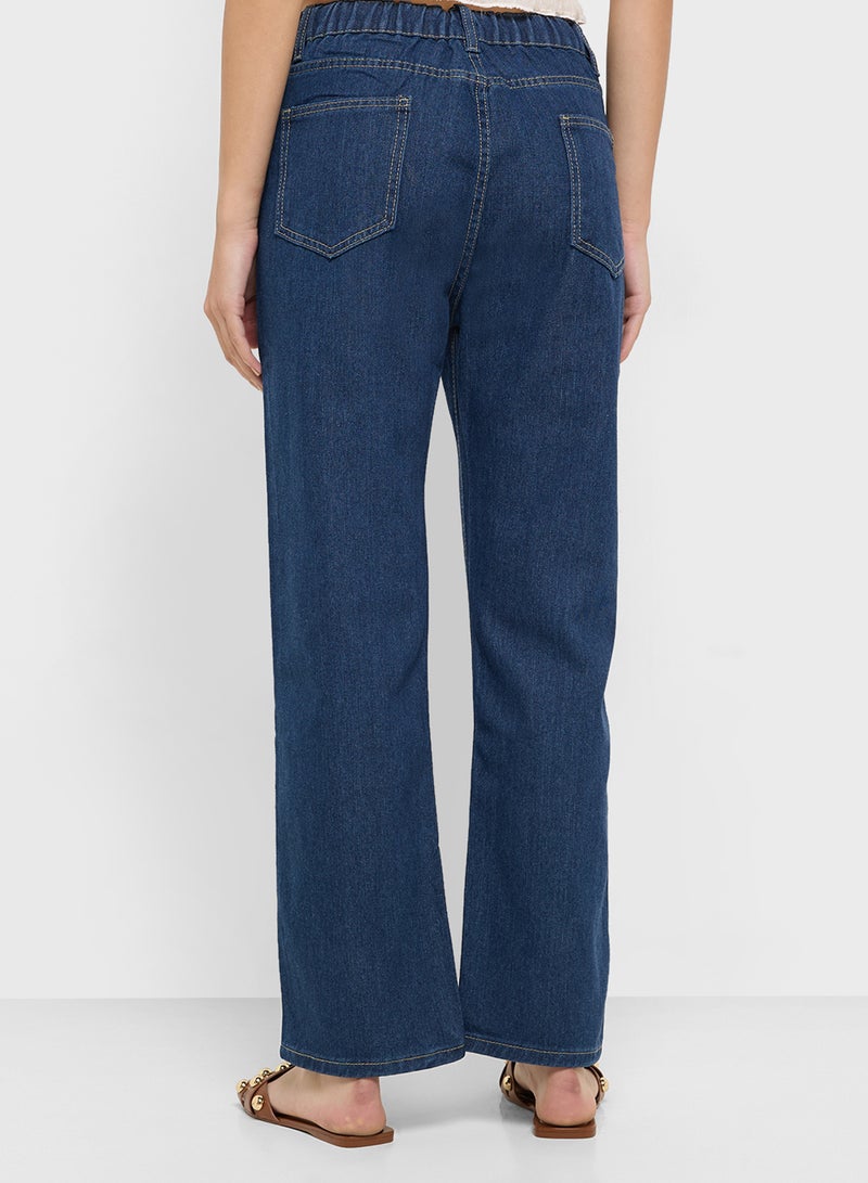 Ginger High Rise Straight Fit Jeans - Image 3