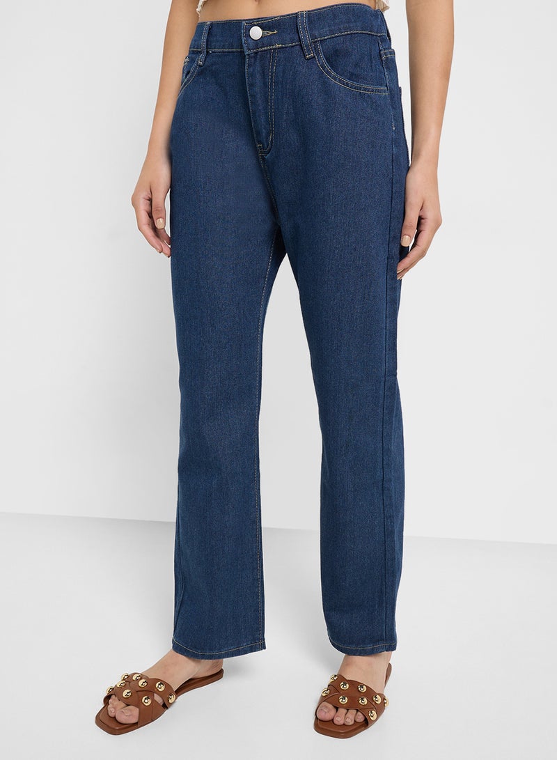 Ginger High Rise Straight Fit Jeans - Image 1